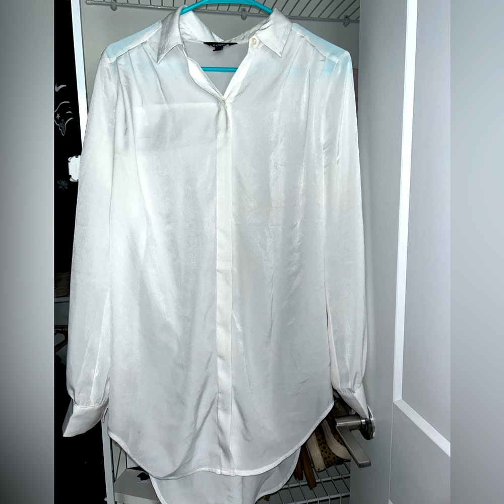 Express Tunic satin blouse